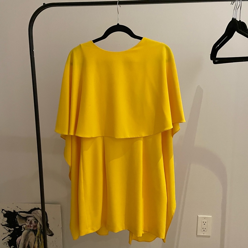 Open back cape Zara dress